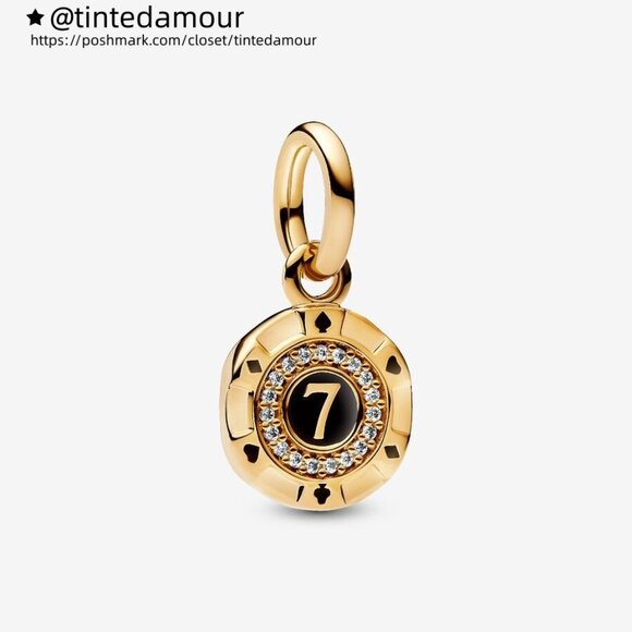 Pandora Lucky Chip Dangle Charm - Picture 1 of 2